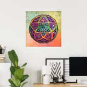 Venus Blume der Liebe schöne Künste Orientalisches Poster (Heimbüro)