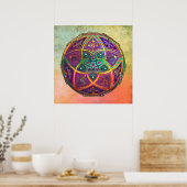 Venus Blume der Liebe schöne Künste Orientalisches Poster (Küche)