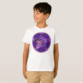 Venus Blume der Liebe schöne Künste violett rosa T-Shirt (Vorne ganz)