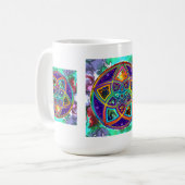 Venus-Blume des Liebe-schöne Künste Kaffeetasse (Vorderseite Links)