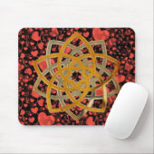 Venus Blume Duo - antikes Metall | Herzmuster Mousepad (Mit Mouse)
