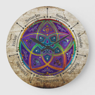 Venus-Blume Liebe-schöne Künste orientalischen Große Wanduhr