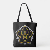 Venus Blume Lotus silber Tasche (Rückseite)