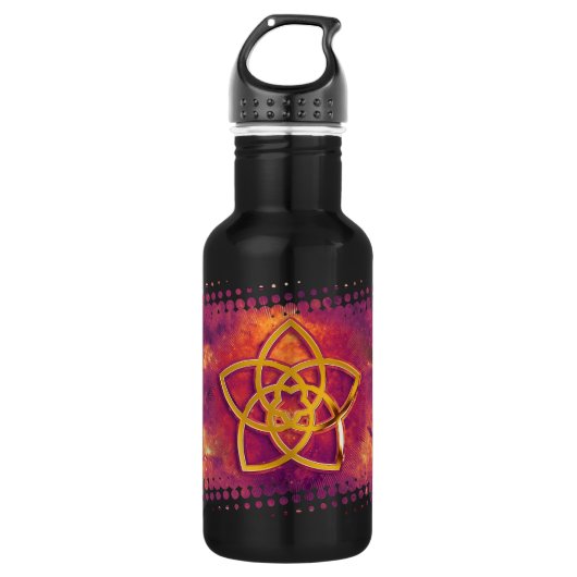 VENUS-BLUME / Venusblume GOLD UNIVERSUM Edelstahlflasche (Vorderseite)