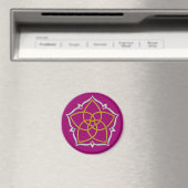 VENUS BLUME / Venusblume Lotus GOLD SILVER Magnet (In Situ (Geschirrspüler))