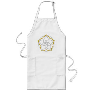 VENUS BLUME / Venusblume Lotus SILVER GOLD Lange Schürze
