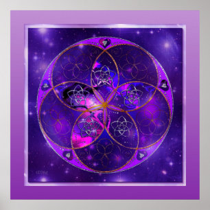 Venus-Blume von Liebe-schöne Künste Universum Poster