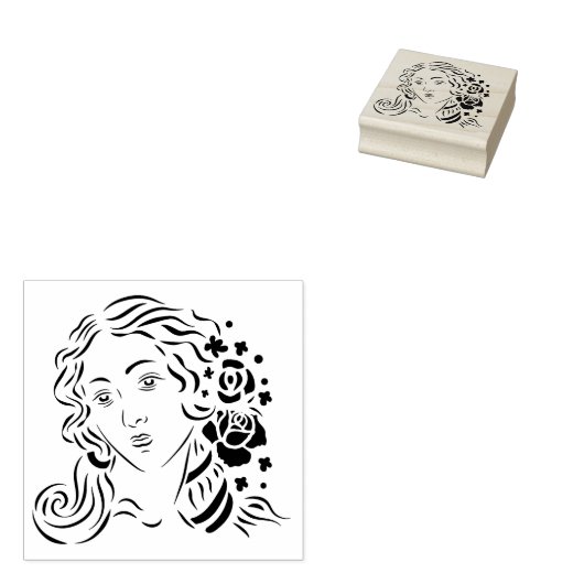 Venus - Briefmarke der Holzkunst Gummistempel (Stempel)