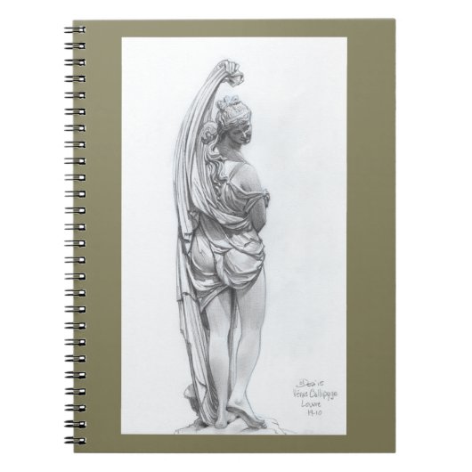 Venus Callipyge Notizblock (Vorderseite)