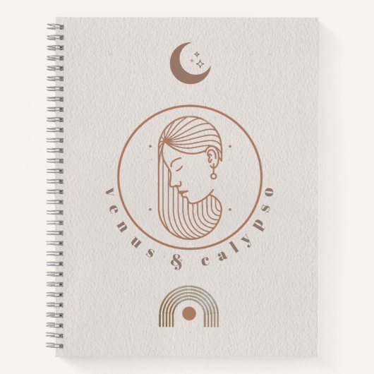 Venus + Calypso Spiral Notebook Notizblock (Vorderseite)