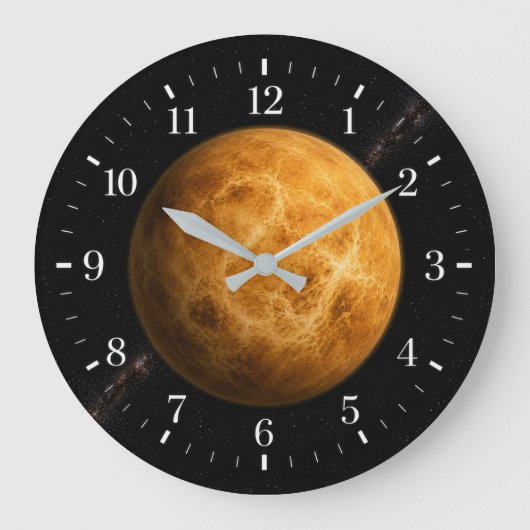 Venus Clock 2026 version Große Wanduhr (Vorderseite)