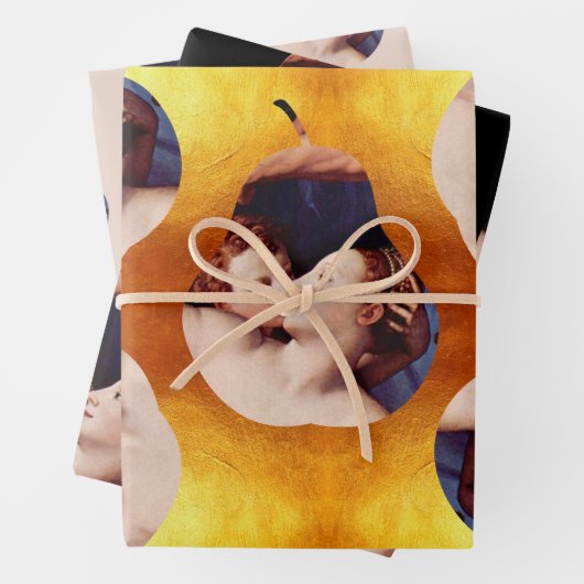 Venus Cupid Foll and Time von Bronzino WPS3 Geschenkpapier Set (Beispiel)