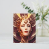 Venus Cyborg 10 Postkarte (Stehend Vorderseite)