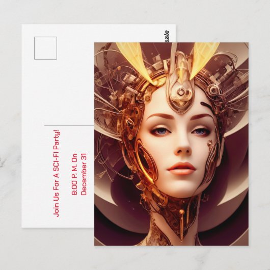 Venus Cyborg 10 Postkarte (Vorne/Hinten)