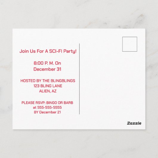 Venus Cyborg 10 Postkarte (Rückseite)