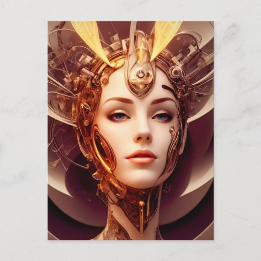 Venus Cyborg 10 Postkarte (Vorderseite)