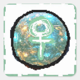 Venus Day Quadratischer Aufkleber