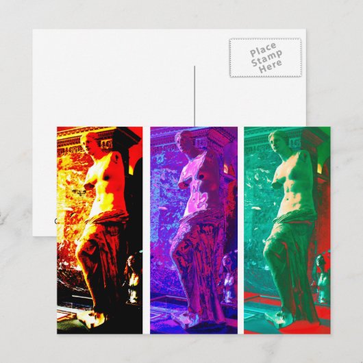 Venus de Milo Postkarte (Vorne/Hinten)