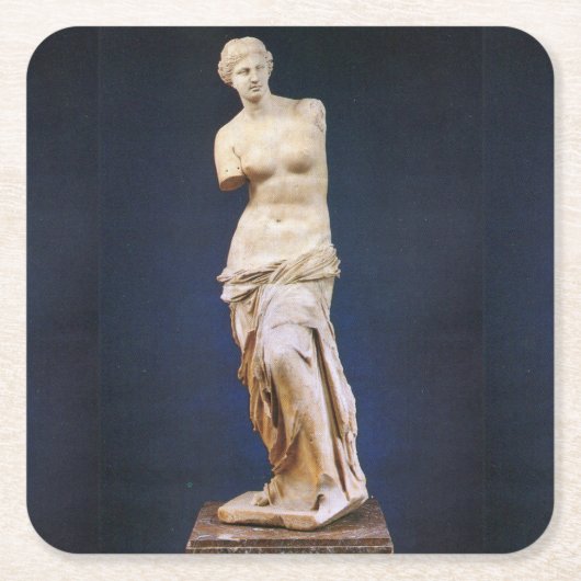 Venus de Milo Rechteckiger Pappuntersetzer (Vorderseite)
