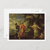 Venus, der als Huntress auf Aeneas erscheint, c.16 Postkarte (Vorne/Hinten)