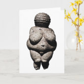 Venus der Willendorf-Karte Karte (Gelbe Blume)