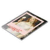 Venus + Eiscreme Sandro Botticelli Notizbuch Notizblock (Linke Seite)