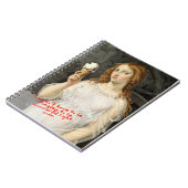 Venus + Eiscreme Sandro Botticelli Notizbuch Notizblock (Linke Seite)