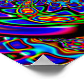 Venus Fliegenfalle Abstrakte Digitalkunst Poster (Ecke)