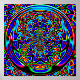 Venus Fliegenfalle Abstrakte Digitalkunst Poster