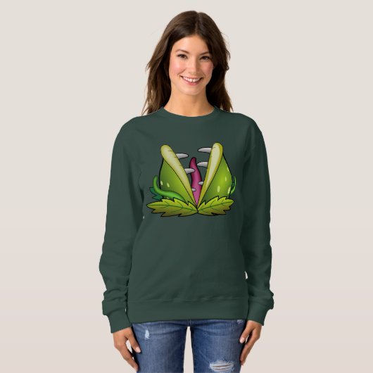 Venus-Fliegenfliege-Monster Frauen Sweatshirt (Vorne ganz)