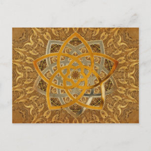 Venus Flower Duo - antikes Metall Postkarte