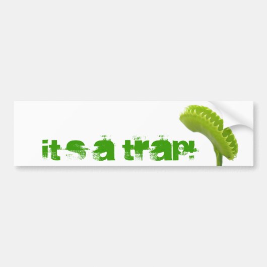 Venus Fly Trap Autoaufkleber (Vorne)