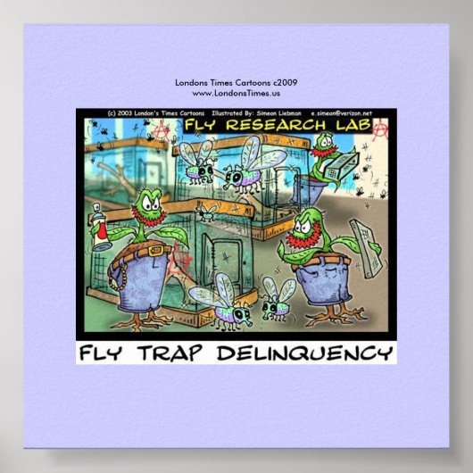 Venus Fly Trap Delinquency Fun Rick London Poster (Vorne)