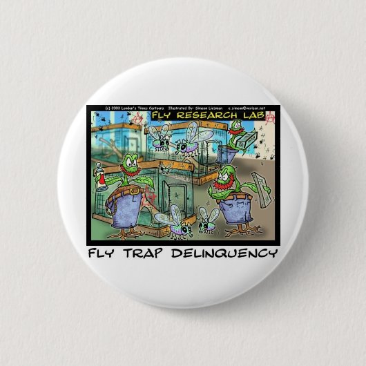 Venus Fly Trap Deliquity Funny Rick London Geschen Button (Vorderseite)