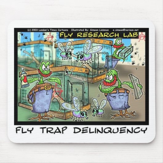 Venus Fly Trap Deliquity Funny Rick London Geschen Mousepad (Vorne)