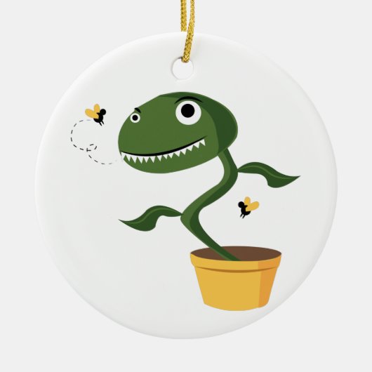 Venus Fly Trap Keramik Ornament (Vorne)