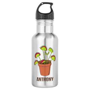 Venus Fly Trap Pflanze Illustration Personalisiert Edelstahlflasche