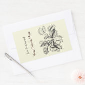 Venus Flytrap Buchzeichen Rechteckiger Aufkleber (Umschlag)