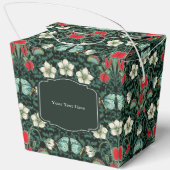 Venus Flytrap & Butterfly Gothic Custom Square Fav Geschenkschachtel (Rückseite)