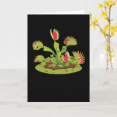 Venus Flytrap Carnivorous Karte (Gelbe Blume)