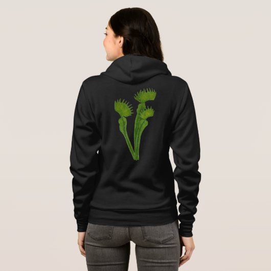 Venus Flytrap feminist hoodie (Schwarz voll)