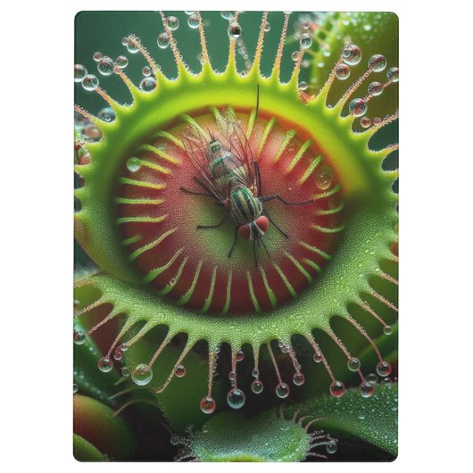 Venus Flytrap Floral Fun Gothic Office Klemmbrett (Rückseite)