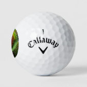 Venus Flytrap Floral Whimsical Fun Golfball (Logo)