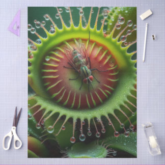 Venus Flytrap Floral Whimsical Fun Wild Seidenpapier