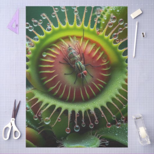 Venus Flytrap Floral Whimsical Fun Wild Seidenpapier (Basteln)