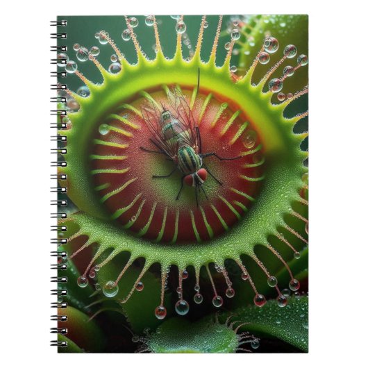 Venus Flytrap Floral Whimsical Plant Notizblock (Vorderseite)
