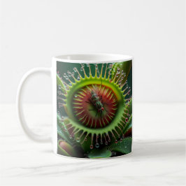 Venus Flytrap Grün und Rot Kaffeetasse