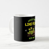 Venus Flytrap Karnivoren wie Fliegen Kaffeetasse (Vorderseite Links)