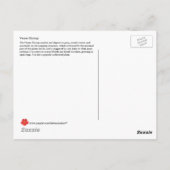 Venus Flytrap, karnivorische Pflanze Postkarte (Rückseite)