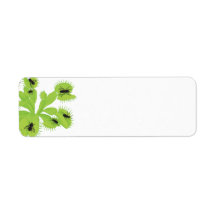 Venus Flytrap mit Flies-Labels